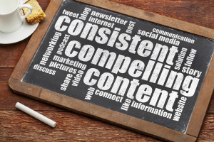 consistent, compelling content -  recommendation for bloging and
